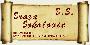 Draža Sokolović vizit kartica